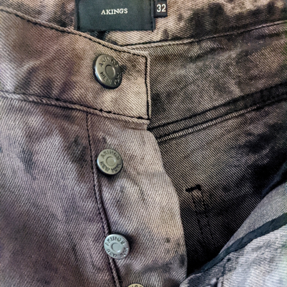 Purple Dyed J-Leg Skinnies